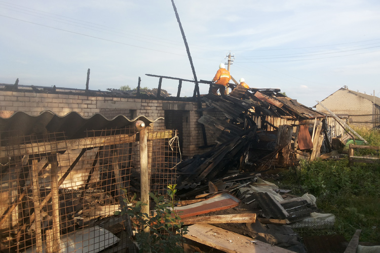 Пожар в Солигорском районе