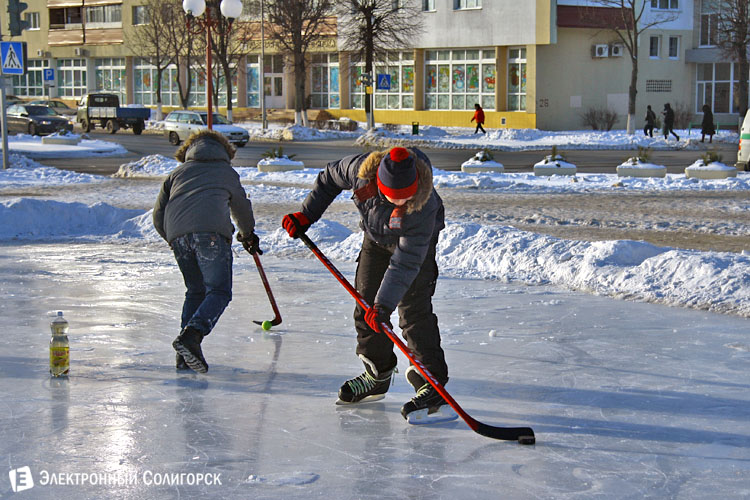 на катке в Солигорске