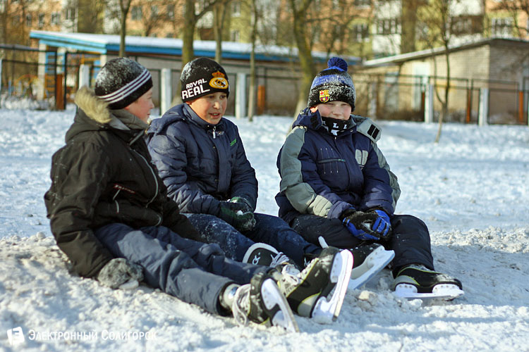 на катке в Солигорске