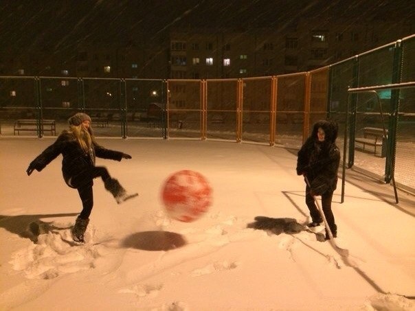 зима в Солигорске