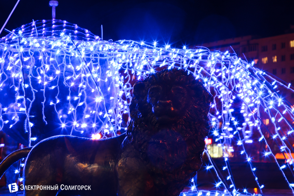 новогодние огни Солигорска 2016