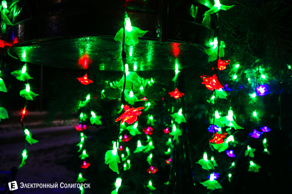 новогодние огни Солигорска 2016