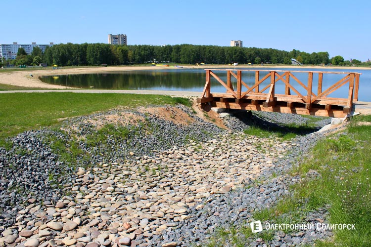 детский пляж в Солигорске