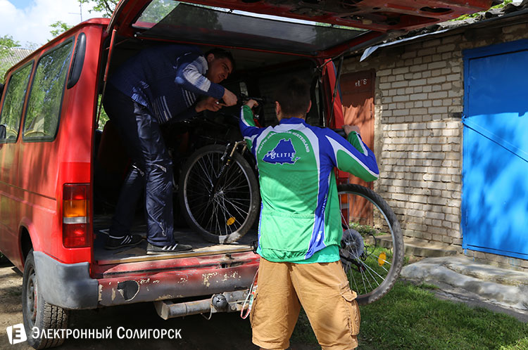 Открытие веломастерской Зялены Ровар в Солигорске