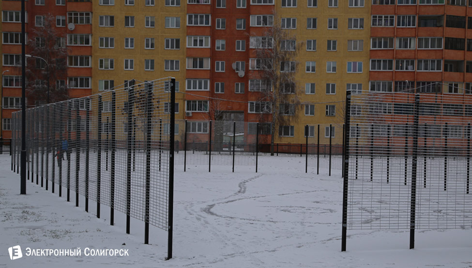 первый снег в Солигорске