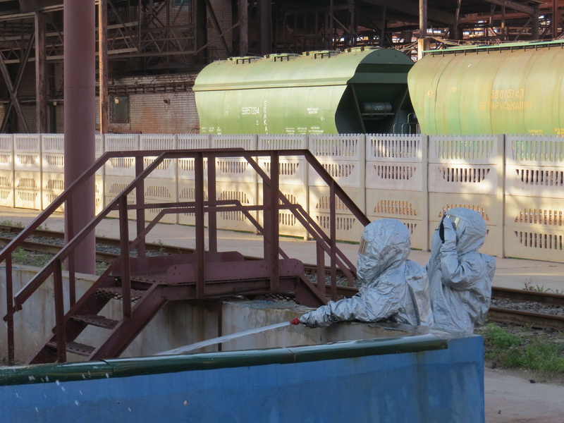 Учения МЧС в Солигорске