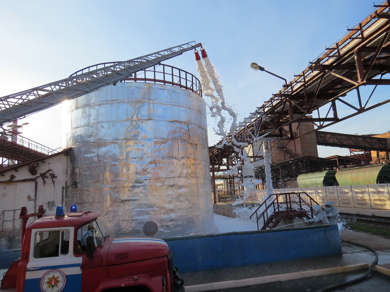 Учения МЧС в Солигорске