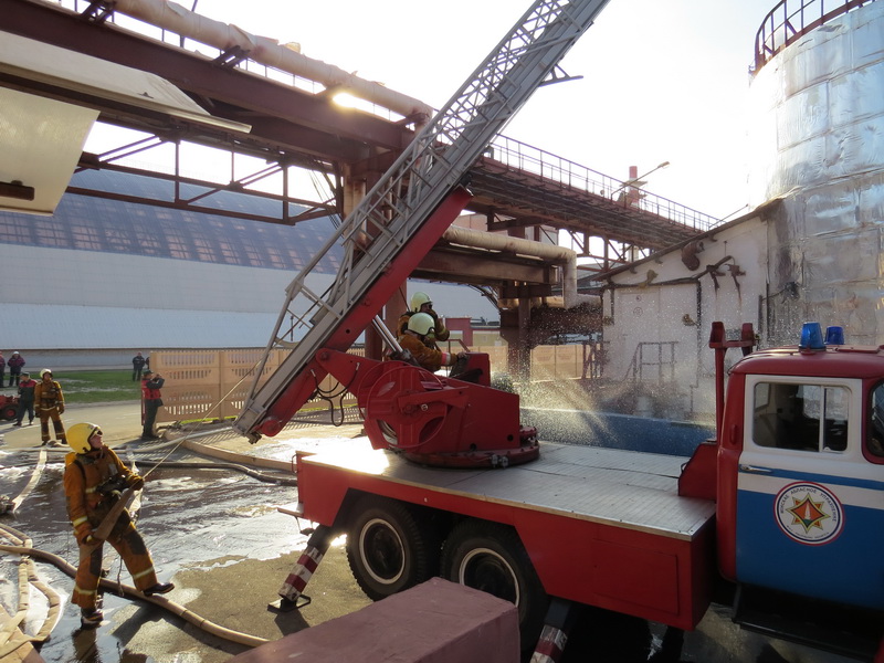 Учения МЧС в Солигорске