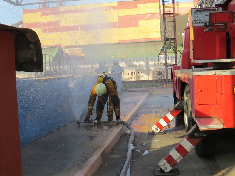 Учения МЧС в Солигорске