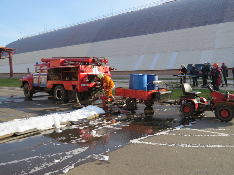 Учения МЧС в Солигорске