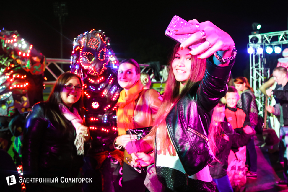 шоу огня в Солигорске