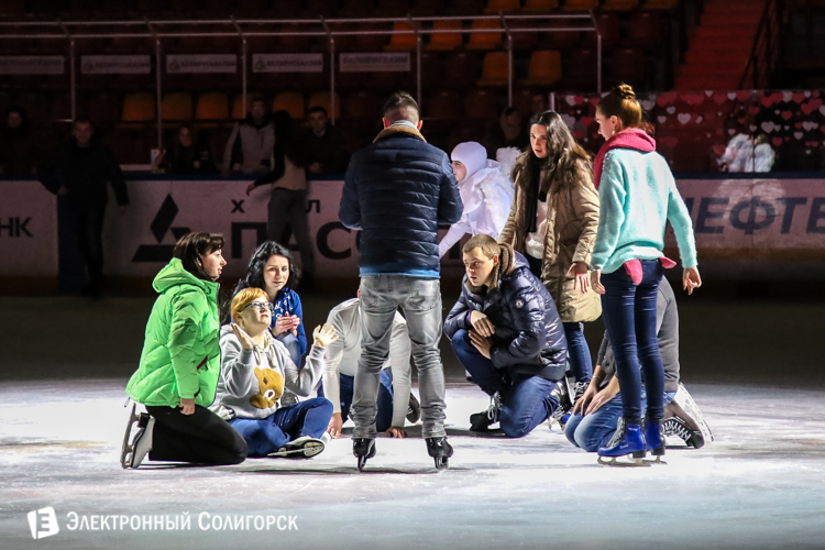 Ледовая дискотека в Солигорске