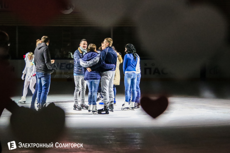 Ледовая дискотека в Солигорске
