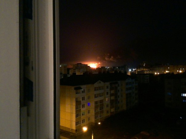 пожар на складе 1 РУ Беларуськалий