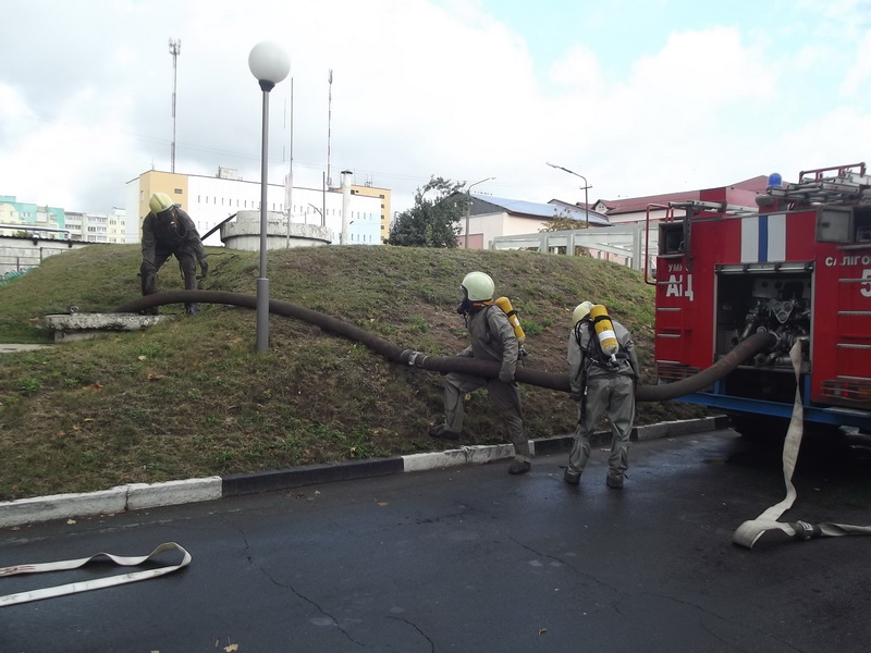 Учения на солигорском молокозаводе