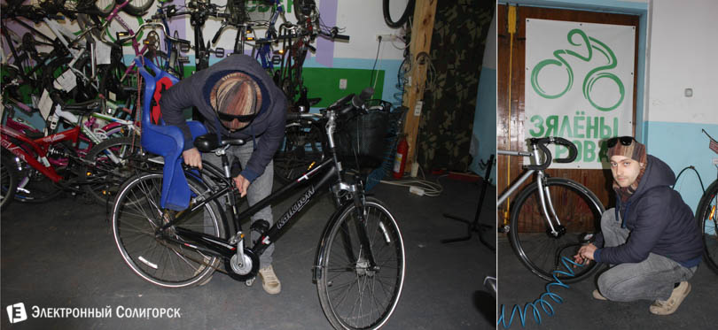веломастерская солигорск, зеленый ровар