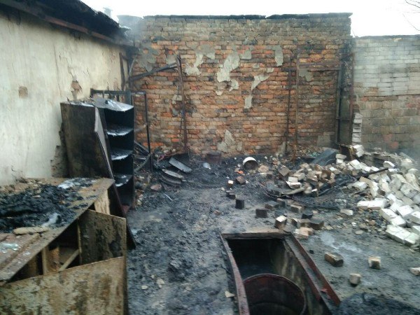 пожар в гаражах возле 1 РУ Солигорск