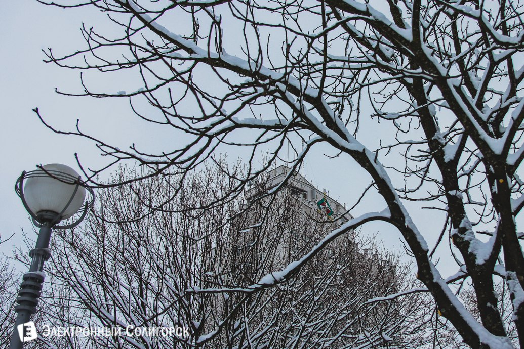 Солигорск снегопад