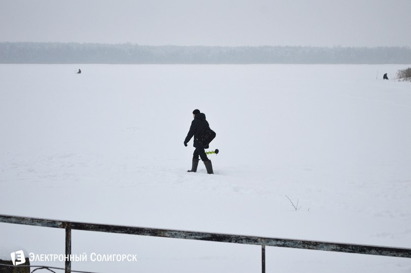 Солигорское водохранилище зима