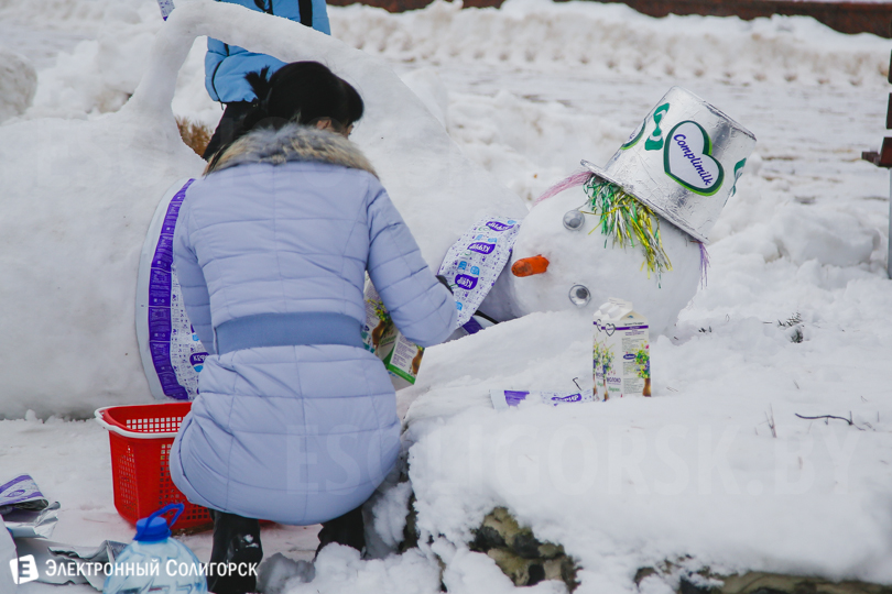 Солигорск снеговики