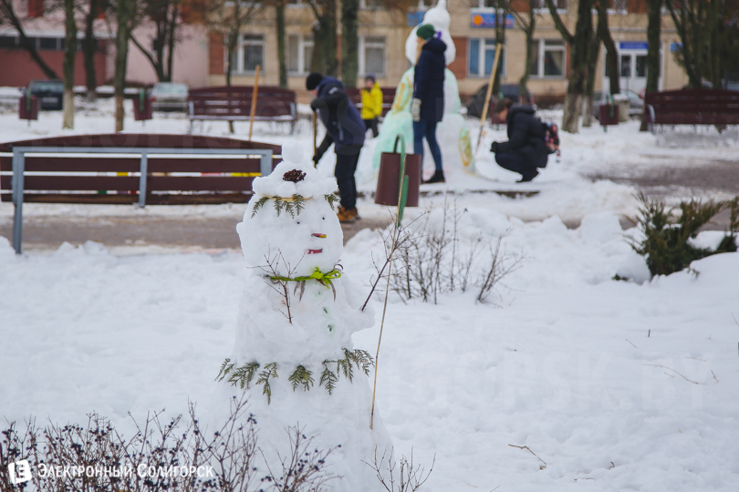 Солигорск снеговики