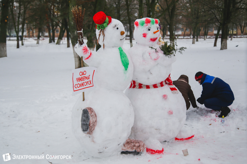 Солигорск снеговики