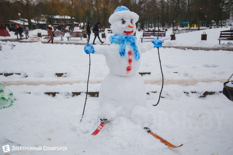 Солигорск снеговики