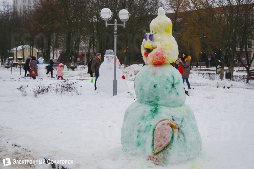 Солигорск снеговики