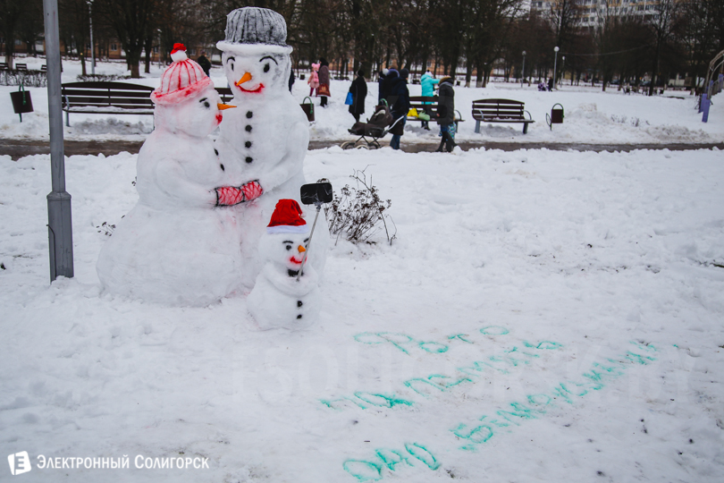 Солигорск снеговики