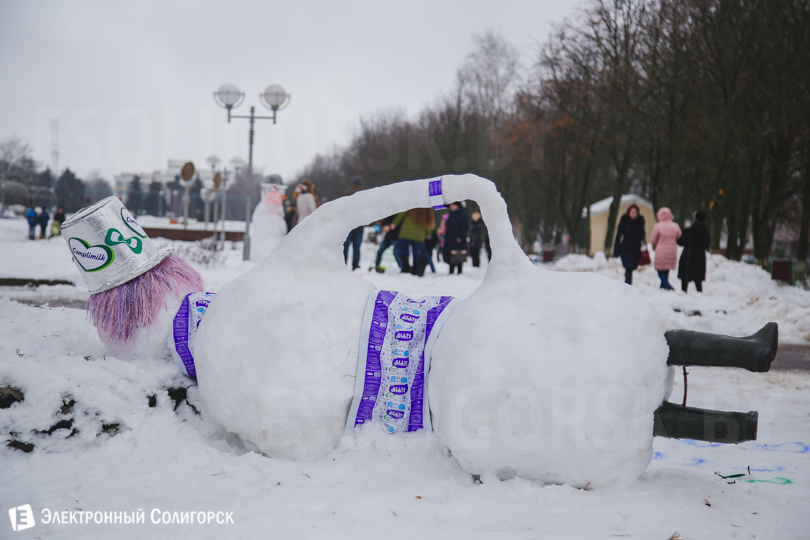 Солигорск снеговики