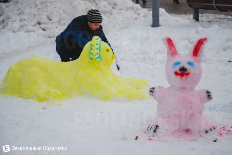 Солигорск снеговики