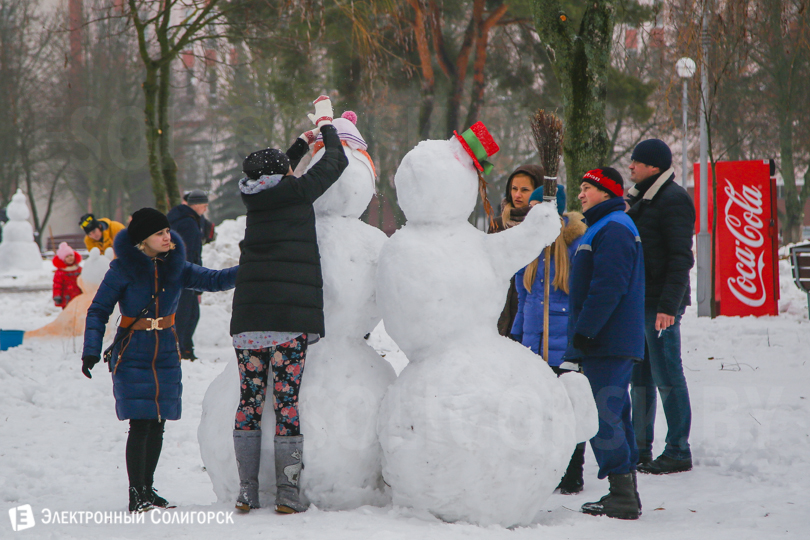 Солигорск снеговики