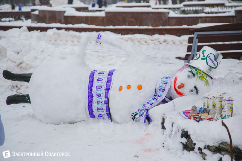 Солигорск снеговики