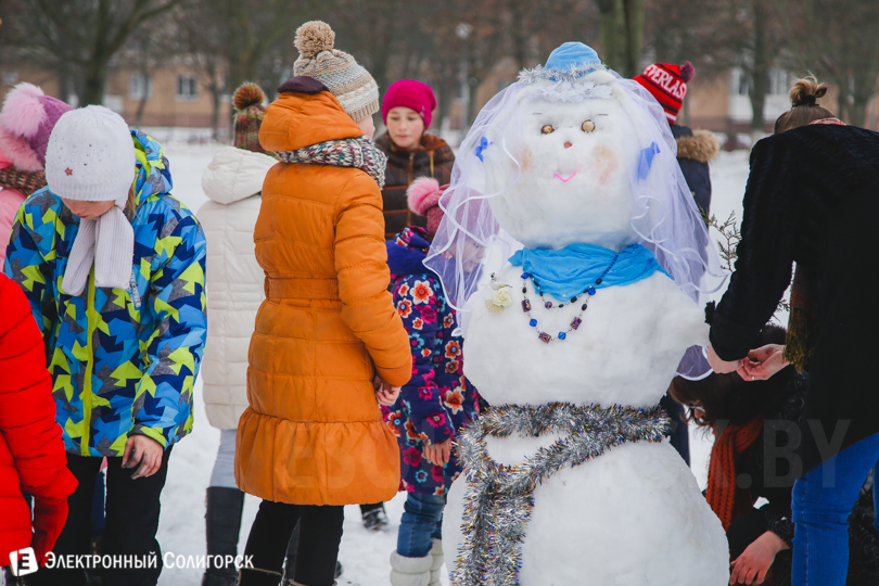 Солигорск снеговики
