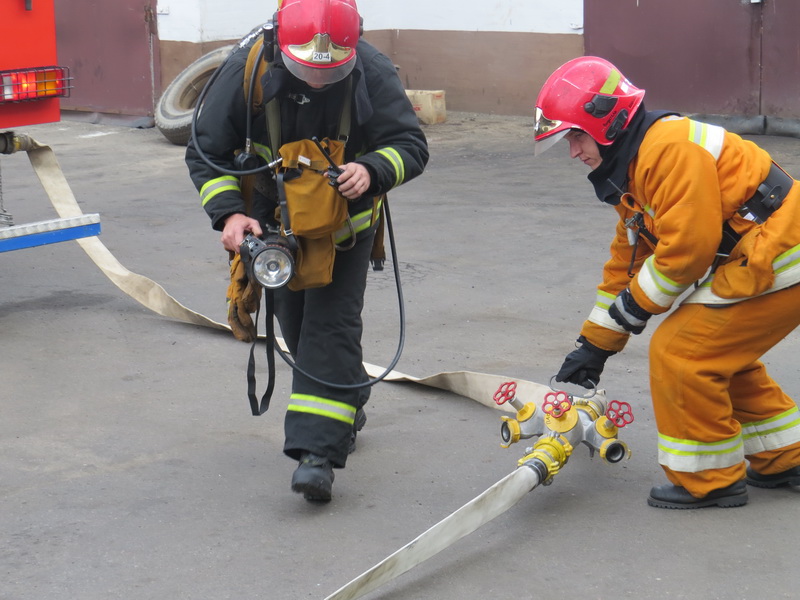 Тактико-специальные учения на автобусном парке №1 в Солигорске