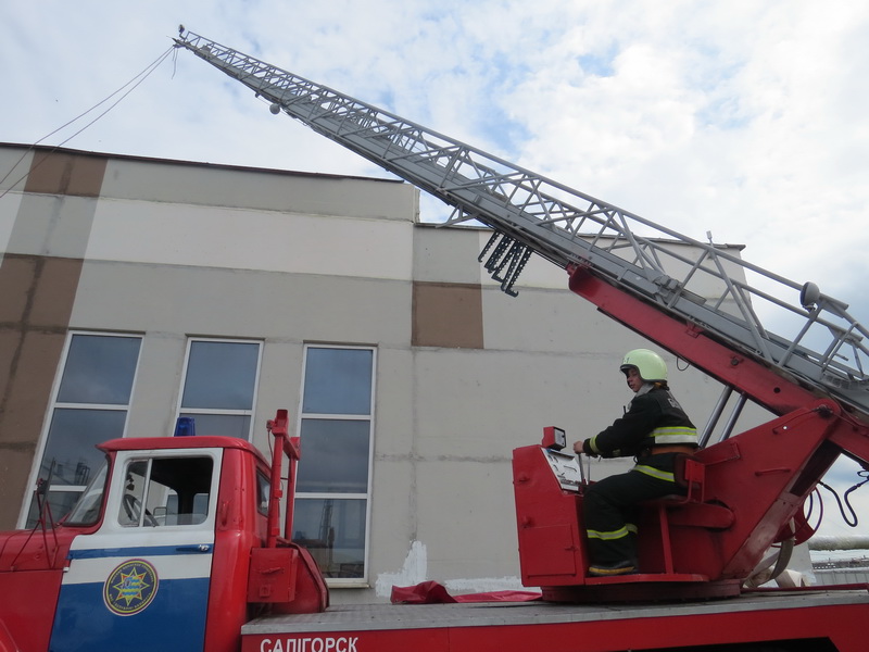 Тактико-специальные учения на автобусном парке №1 в Солигорске