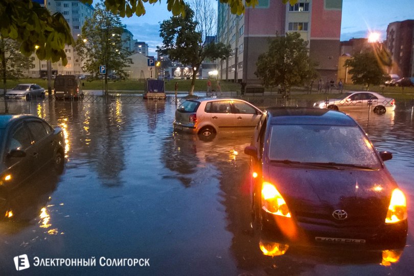 парковка ливень Солигорск