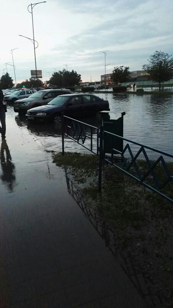 Солигорск ливень авто