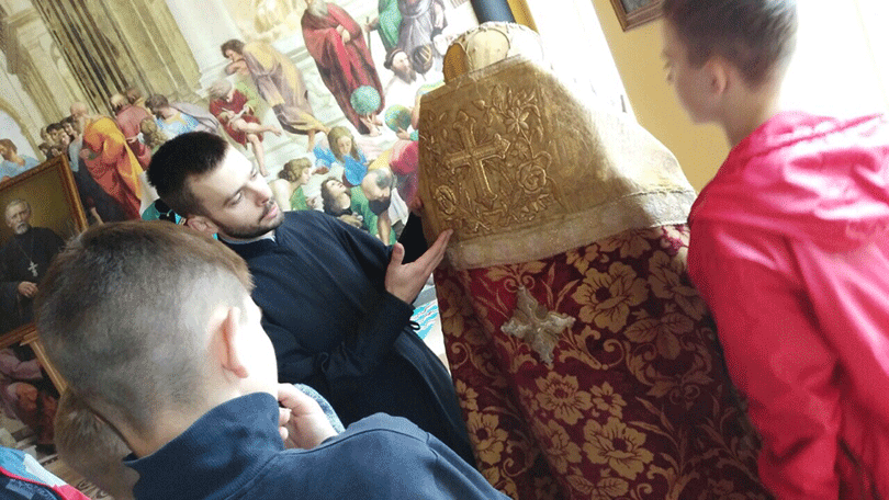 таэквондисты в Чижевичском храме Солигорск