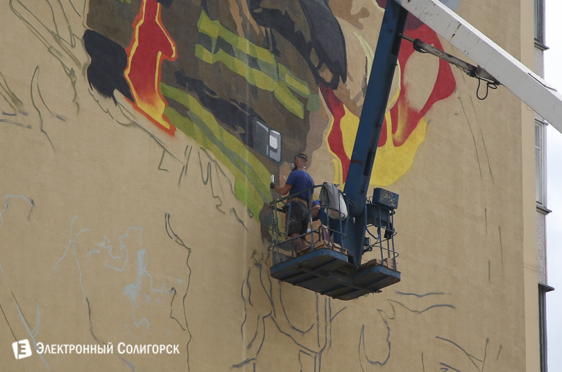 противопожарное граффити Солигорск