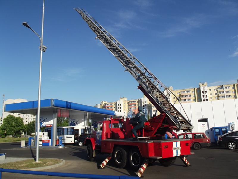 учения ГРОЧС на АЗС Солигорск