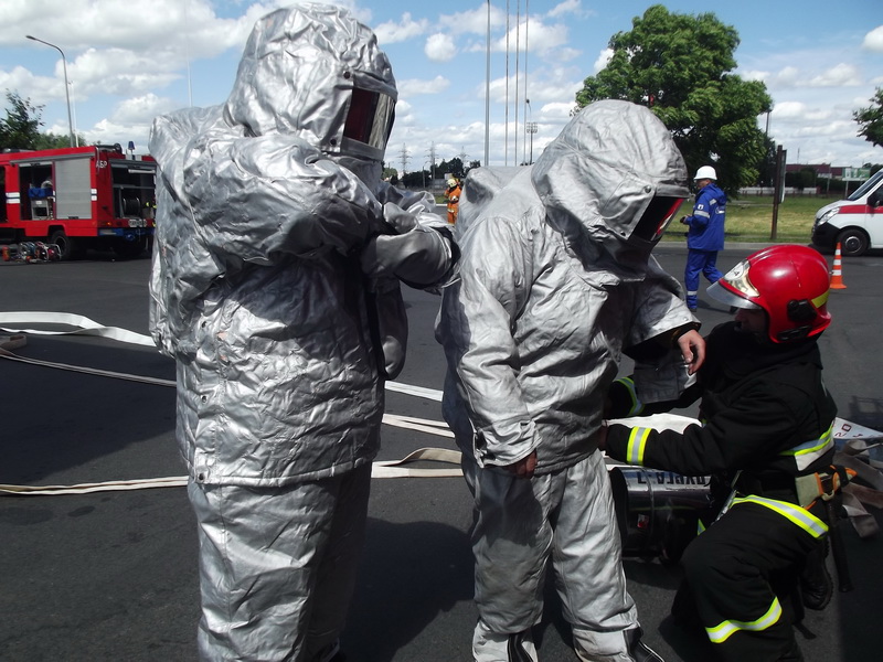 учения ГРОЧС на АЗС Солигорск