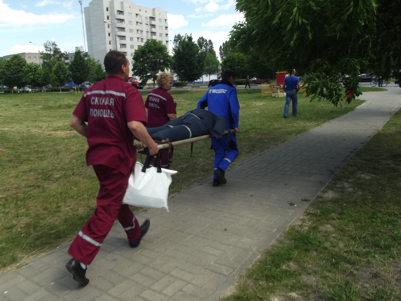 учения ГРОЧС на АЗС Солигорск