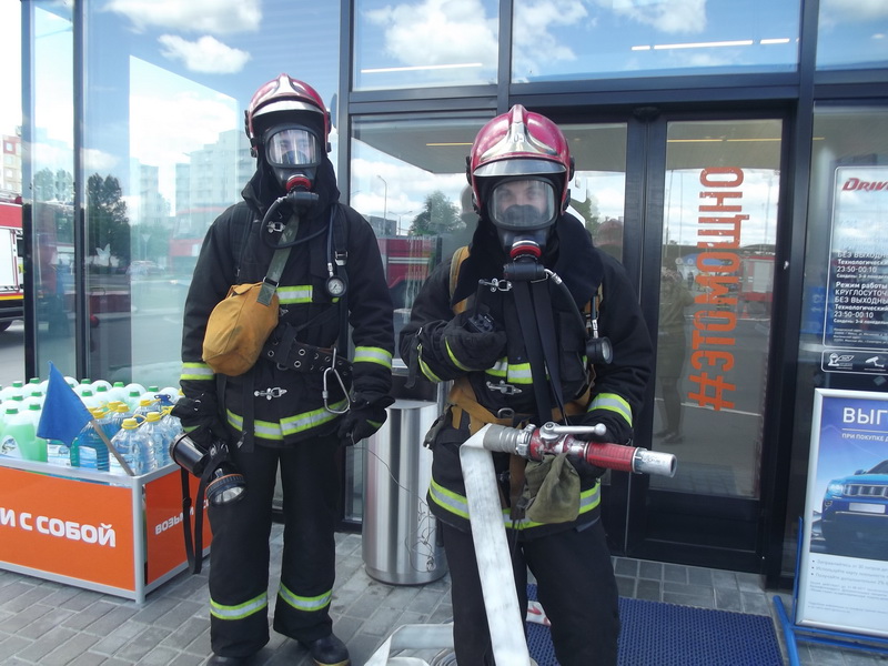 учения ГРОЧС на АЗС Солигорск