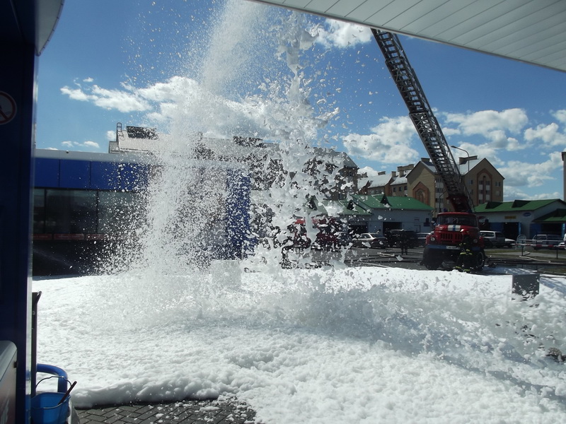 учения ГРОЧС на АЗС Солигорск