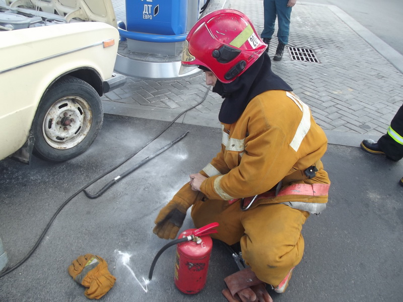 учения ГРОЧС на АЗС Солигорск