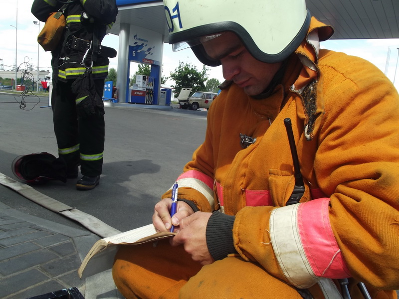 учения ГРОЧС на АЗС Солигорск