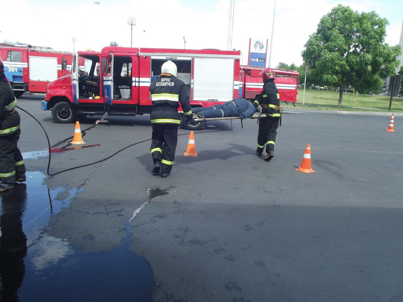 учения ГРОЧС на АЗС Солигорск