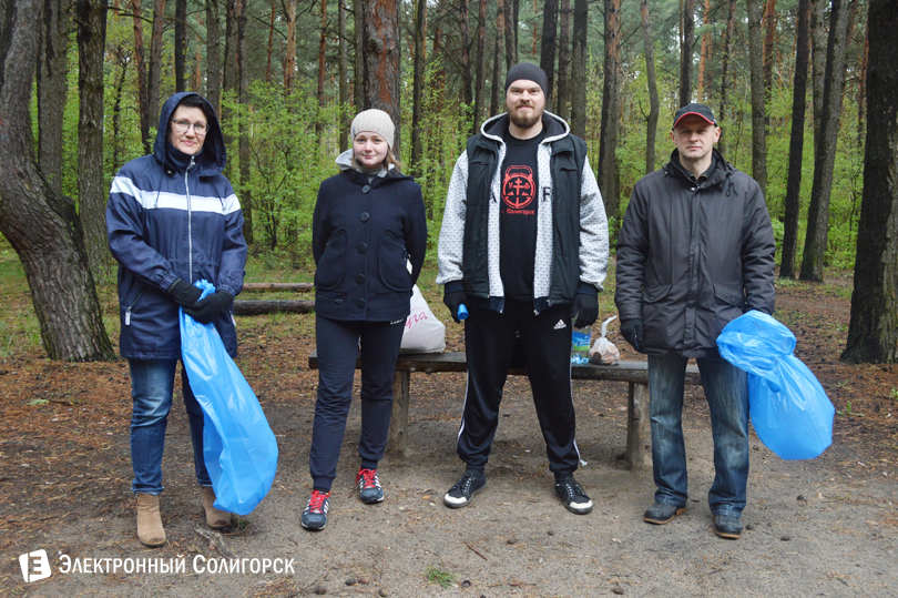 уборка тропы здоровья 2017 в солигорске