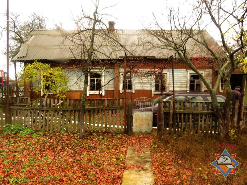 любань пожар мужчина спасен